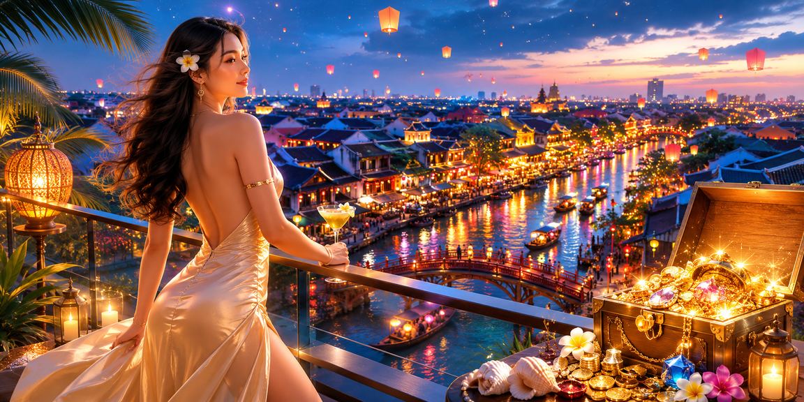 Không khí lễ hội đèn lồng tại Hà Nội, nơi người dùng trải nghiệm cá cược trực tuyến qua điện thoại vào buổi tối